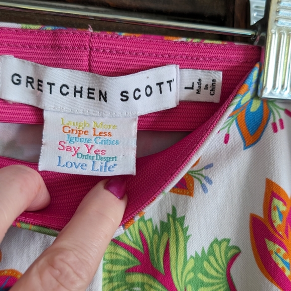 Gretchen Scott multicolored print pants - Picture 2 of 2